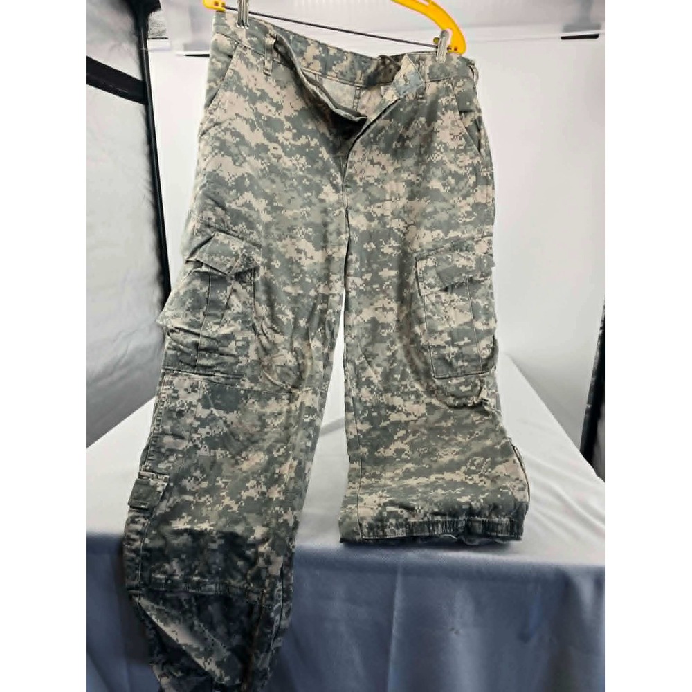 US Military ACU Digital Camo Cargo Pants Small Short Ripstop Tactical Trousers